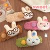 Cute Plush Rabbit Hair Clip for Autumn/Winter - Versatile Updo and Ponytail Hair Accessory