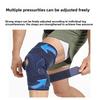 Sports Steel Knee Pads Strap Fixed Foldable Aluminum Plate Support Knee Pads Silicone Meniscus Anti-collision Sports Leggings