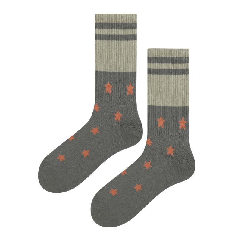 

Men s Mid-Calf Sports Socks - Trendy, Sweat-Absorbing, Anti-Odor, Antibacterial, Autumn/Winter Style 39-44