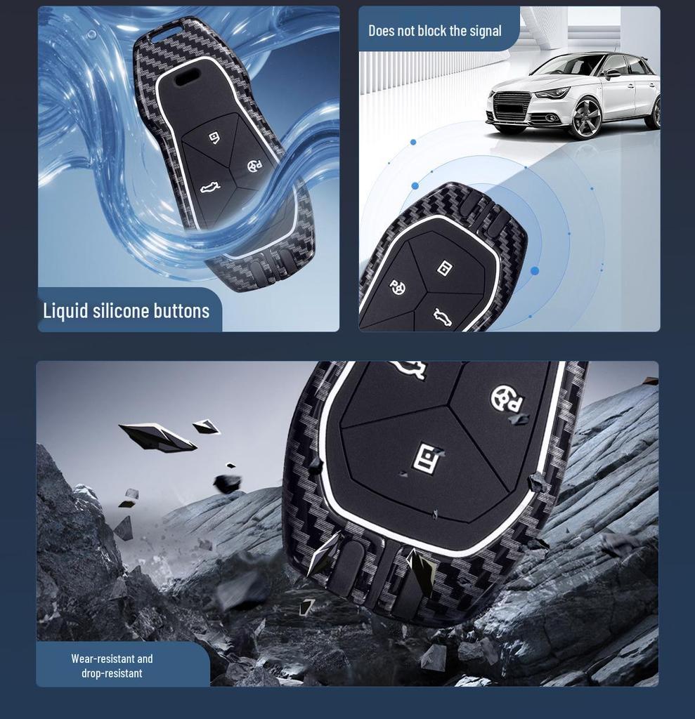 Premium Auto Schlüsselhülle für Xiaopeng P7, G6, P7i, P5, G3, G3i, G9 - Schlüsselanhänger Schnalle für Damen & Herren
