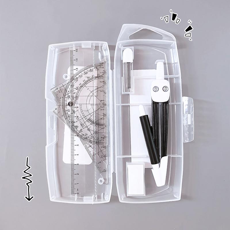 back to school supplies school caliper Ruler set school stationery Compasses school professional compass drawing tool set