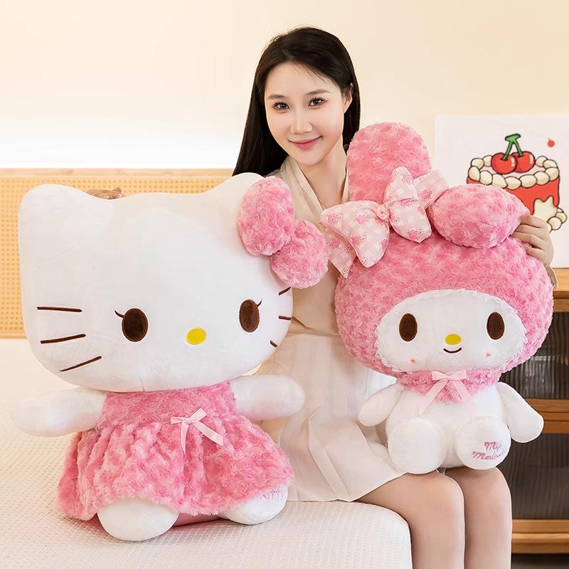 Princess Kitty Cat Plush Dress-Up Doll - Rose Melody Birthday Gift for Kids