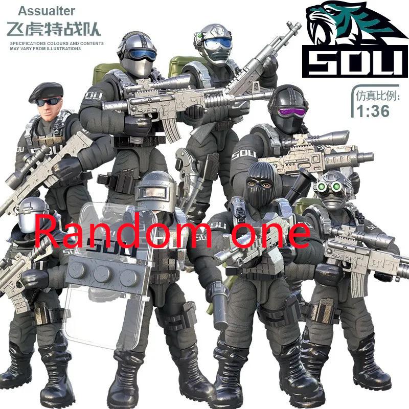 

Сборка небольших моделей людей с подвижными суставами Моделирование человеческих фигур Строительные блоки Солдаты Военное оружие Игрушки with box