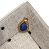 3Pcs, Natural Stone Teardrop Faceted Pendant 11x15mm Golden Bezel Frame Charm for DIY Necklace Jewelry Making