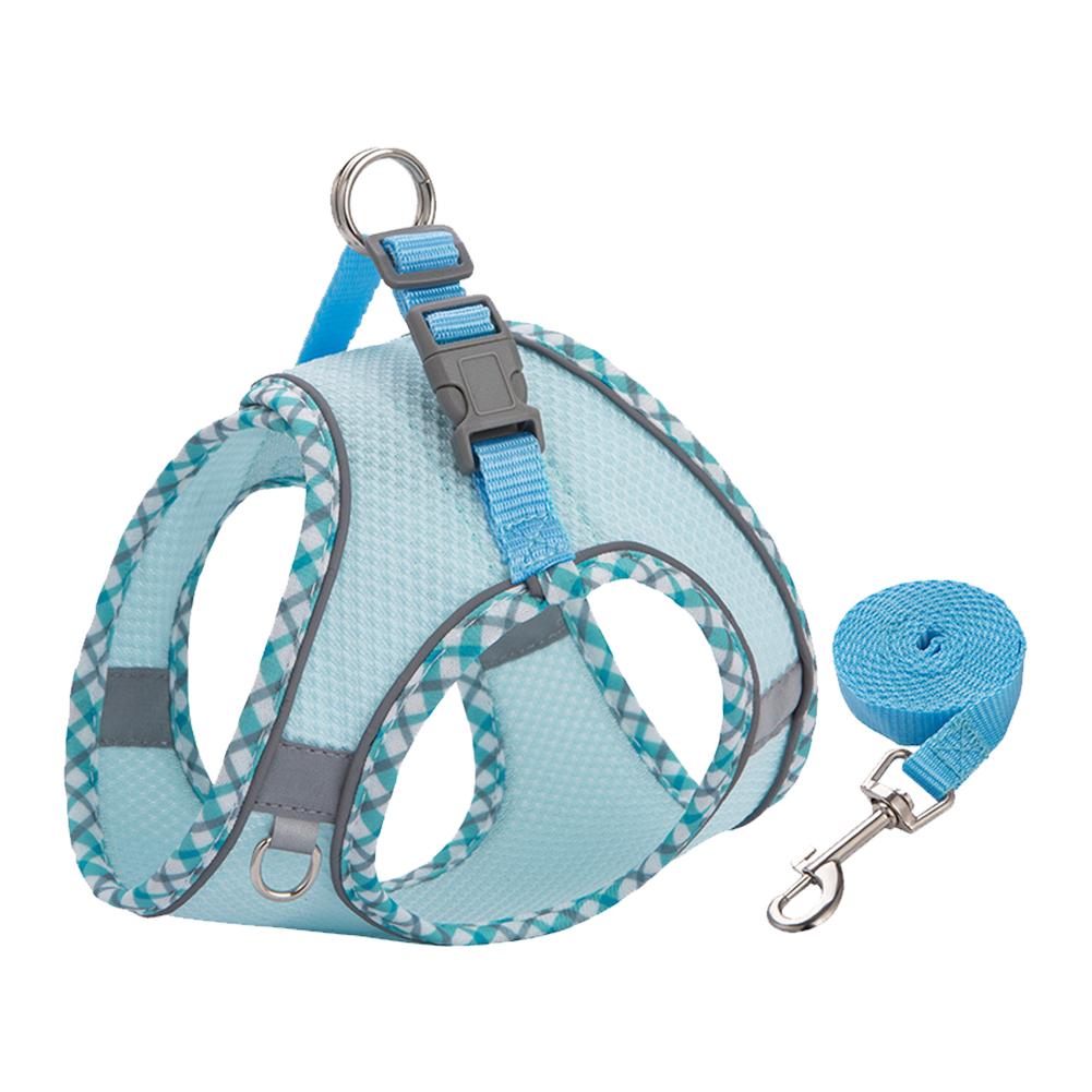 Small Medium Pet Dog Harness for Outdoor Use Set Dog Vest Strap Adjustable Breathable Harness for Dogs Puppy and Cats