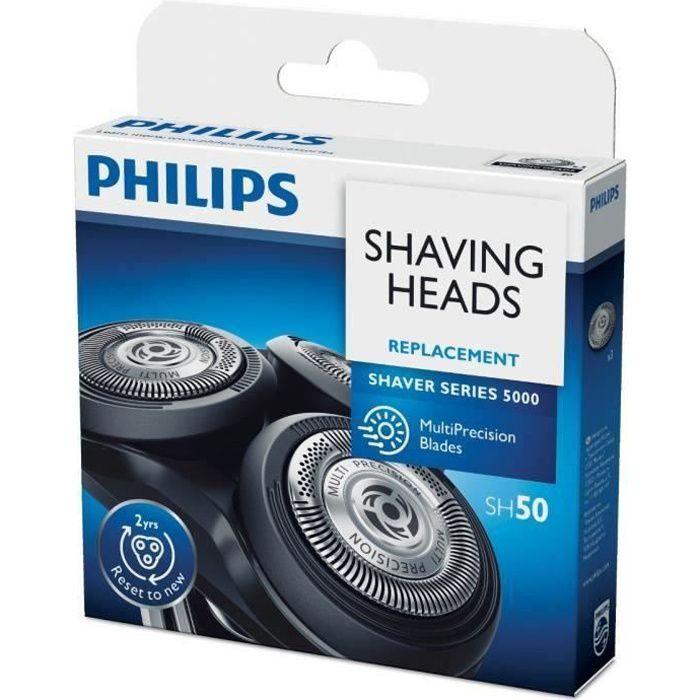 PHILIPS - Blister de 3 tetes pour rasoirs de la série S5000 (S5xxx) - SH50.50