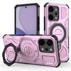 For Oppo Reno14 Pro 5G (Global) Magnetic Case Rotating Metal Kickstand PC+TPU Phone Back Cover