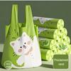 60 bolsas de basura tipo chaleco bolsas de basura de mano extra gruesas con cordón bolsas de limpieza prácticas para cubo de basura de cocina bolsas