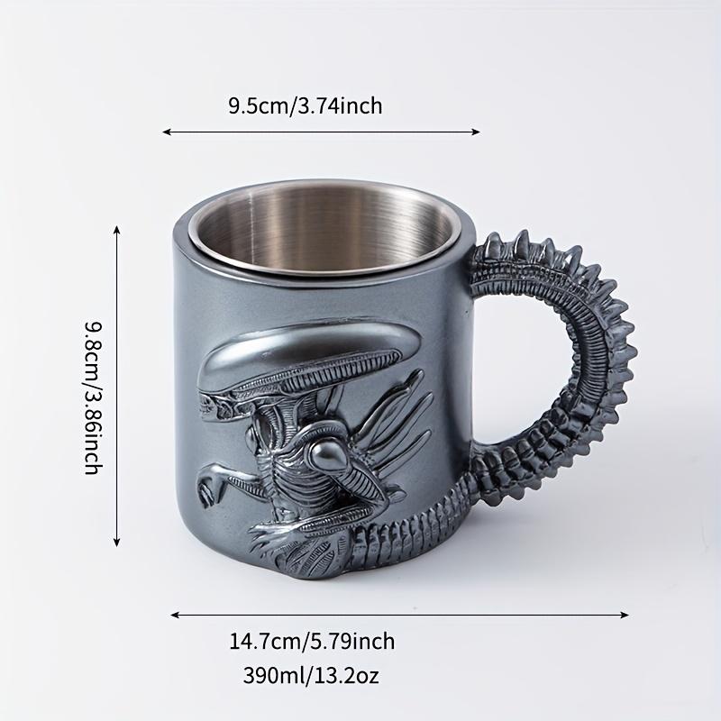 

New Xenomorph Mug 3D Flat Heat Transfer Alien Coffee Cup for Home And Office Funny Mugs 500ml