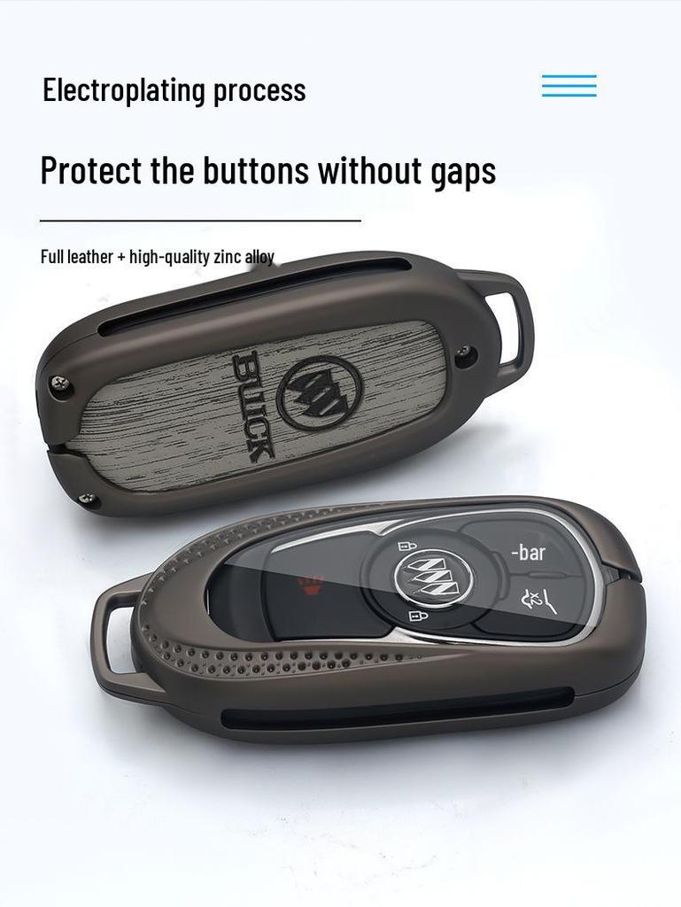 Buick Regal Key Case for Verano, LaCrosse, GL8, Envision, Enclave, GL6 - Men's Car Key Shell