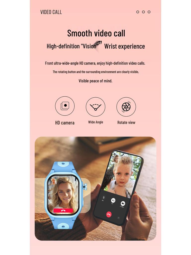 AS06 Kids' 5G Smartwatch with Card Slot & Positioning