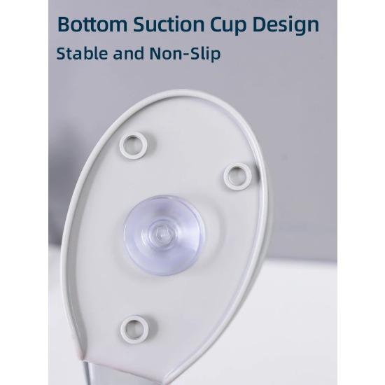 Multifunctional Drainage Soap Dish with Detachable Base ABS + PS + Silicone Grey/Blue for Bathroom & Kitchen