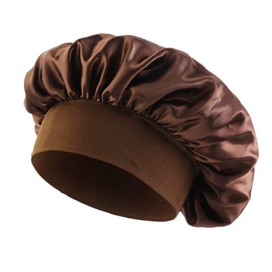 Summer Wide Brimmed Nightcap with High Elasticity Headband for Beauty, Hairdressing, and Hair Care