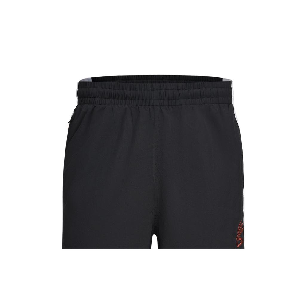 Under Armour Curry SS26 Woven Basketball Fitness Fashion Versatile Retro American Wide Leg Flared Sports Long Pants Men bottoms Black 6014303-001