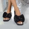 Women Slippers Butterfly Knot Slippers Women Non-slip Flat Heel Casual Comfortable Sandals Slides Women Zapatos De Mujer