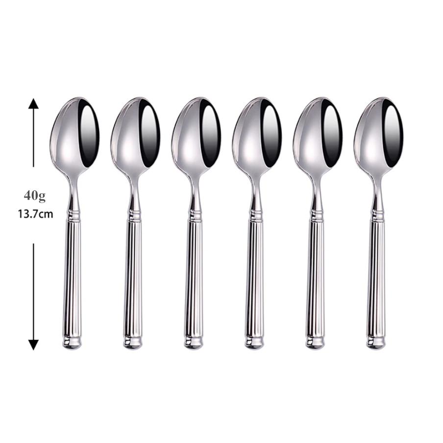 Europe Silver Luxury Fashion Cutlery Set 18/10 Stainless Steel Creativity Gift Roman Column Flatware 304