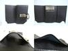 Authentic BVLGARI Black Leather Logo Clip 6 Pics Key Chain #a765  Refurbished