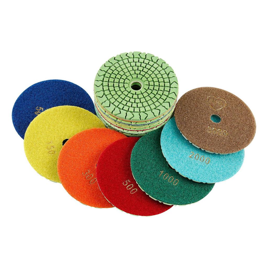 Diamond Stone Polishing Disc for Angle Grinders - Sharp, Wear-Resistant for Marble, Granite, and Quartz Wet Grinding