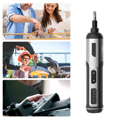 Magnetic 4V Cordless Screwdriver Kit with Multiple Torque Settings Access for Home Repairs