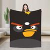 Coperta in Peluche Cartoon Angry Birds A-A per Bambine e Bambini Coperta Plaid in Flanella Morbida Qualità Personalizzata Copriletto Idea Regalo
