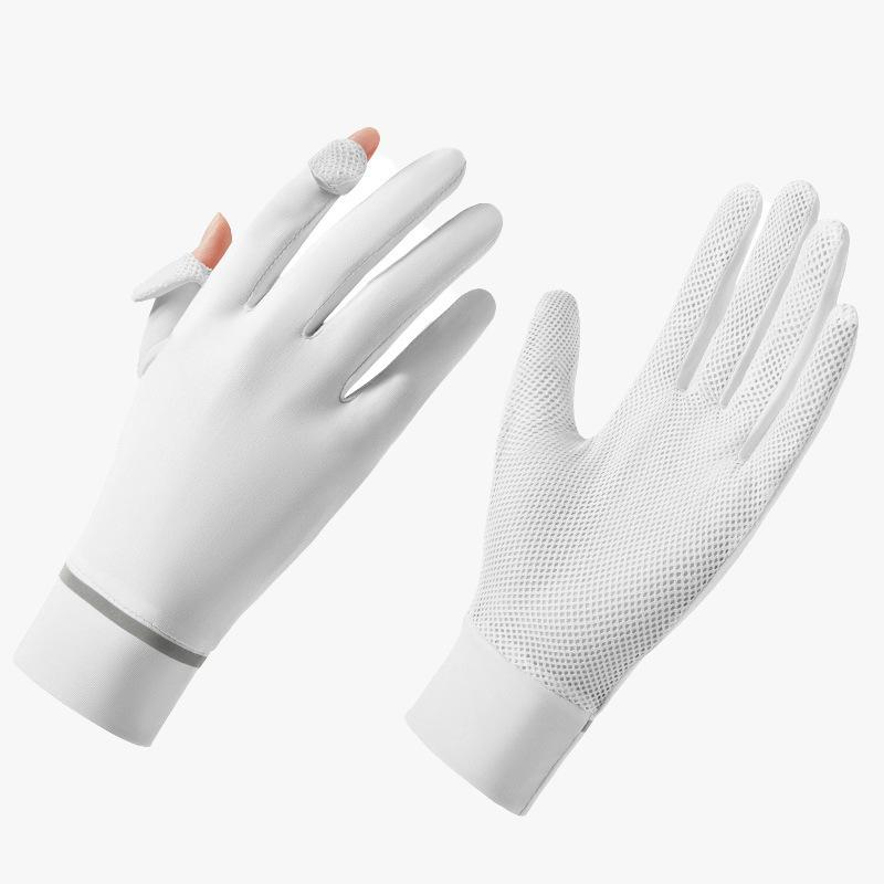 Sunscreen Gloves for Women with Ultraviolet Rays Summer Electric Car Anti Slip Thin Touch Screen Riding Sunscreen Gloves for Women