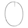 Original Design Stainless Steel Necklace Men and Women Same Style Couple Model Silver Silver F Basic Packaging-brand Original Box