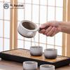Dry Landscape Zen Ceramic Side Handle Teapot