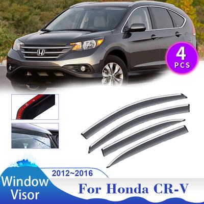 Visera para ventana de coche Honda CR-V CRV RM RE 2012-2016, deflector de ventilación para ventanillas laterales, protección contra humo, sol y lluvia, accesorio de refugio.