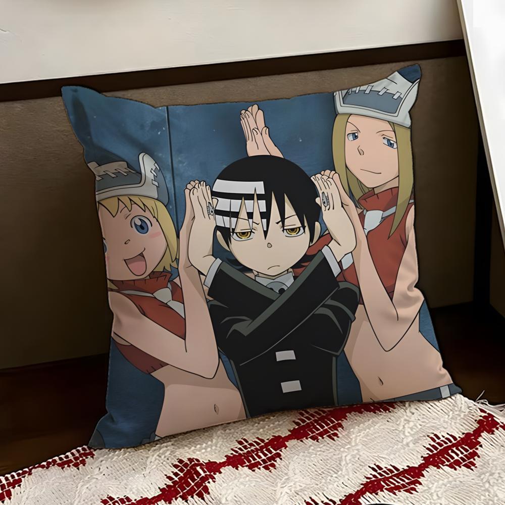 Anime SSOUL EEATER Cushion Cover Reversible Soft Durable Pillow Cover Home Car MultiScene Use for Daily Comfort