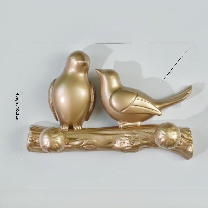 Sleek Bird Wall Hook Resin Organizer For Bathroom And Bedroom Storage Accessory
