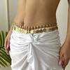 Vintage Gold Plated Coin Bikini Belly Chain For Women Bohemian Metal Coin Tassel Waist Belt Sexy Summer Beach Party Jewelry