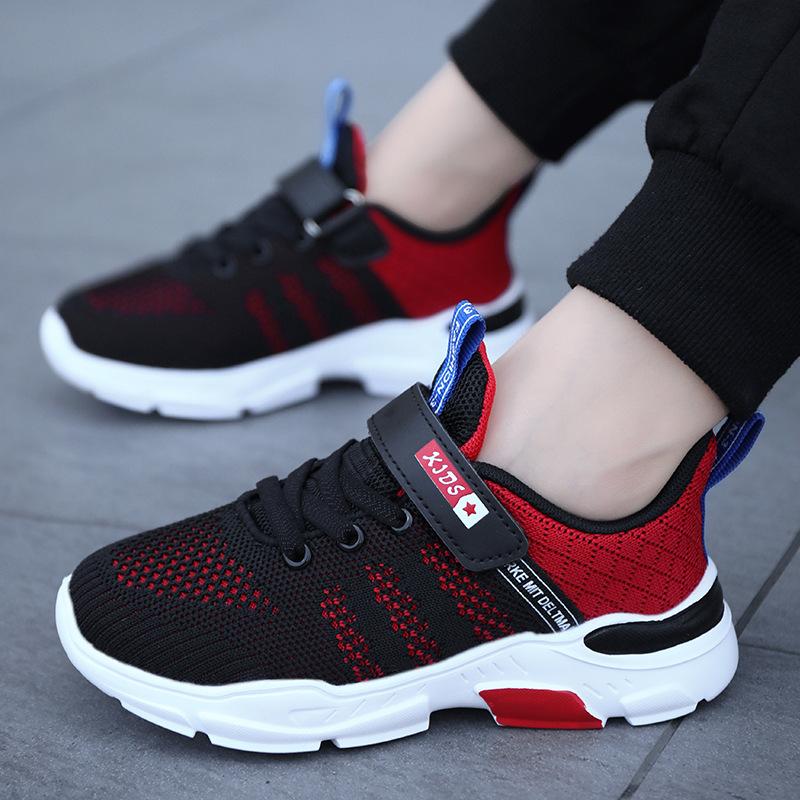 Middle and older children's mesh 2025 spring and summer new single net boys' running shoes children's casual sports shoes