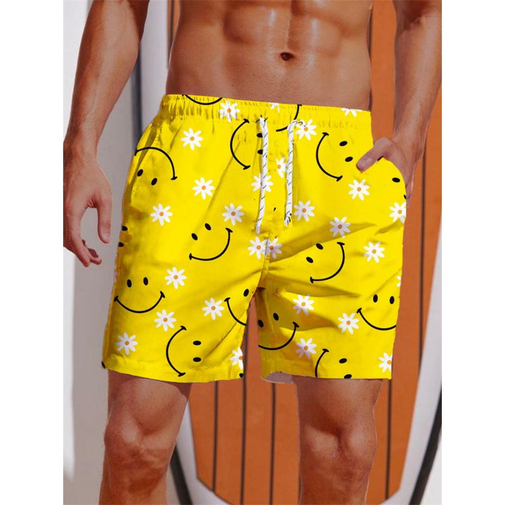 

Summer Fashion Hawaii Beach Shorts For Men Outdoor Seaside Surf Short Pants Loose Quick Drying Man Swim Trunks XXS