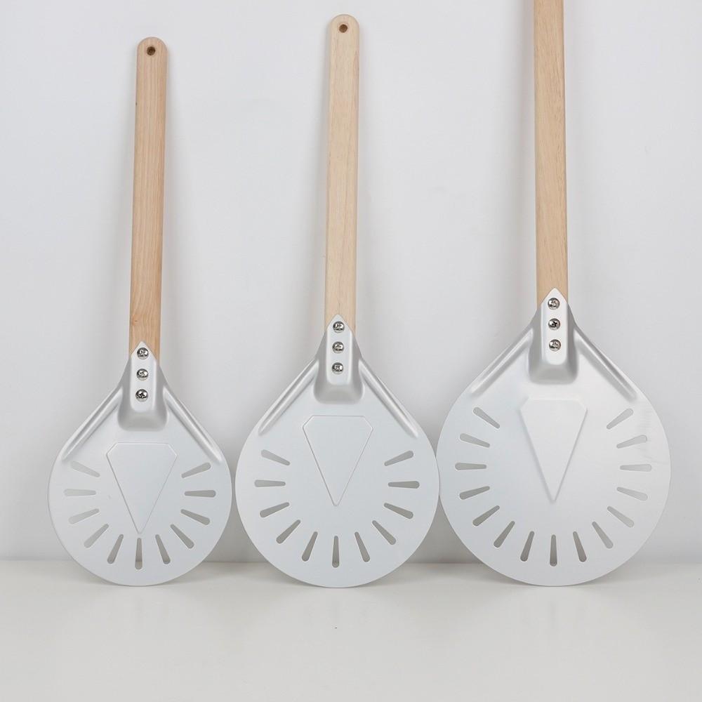 Wooden Handle Turning Pizza Peel Paddle 7/8 inch Pancake Pizza Turner  Oven Accessories