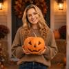 Halloween -o'- Pumpkin Cutout Decorations for Yard Porch Windowsill Table Party