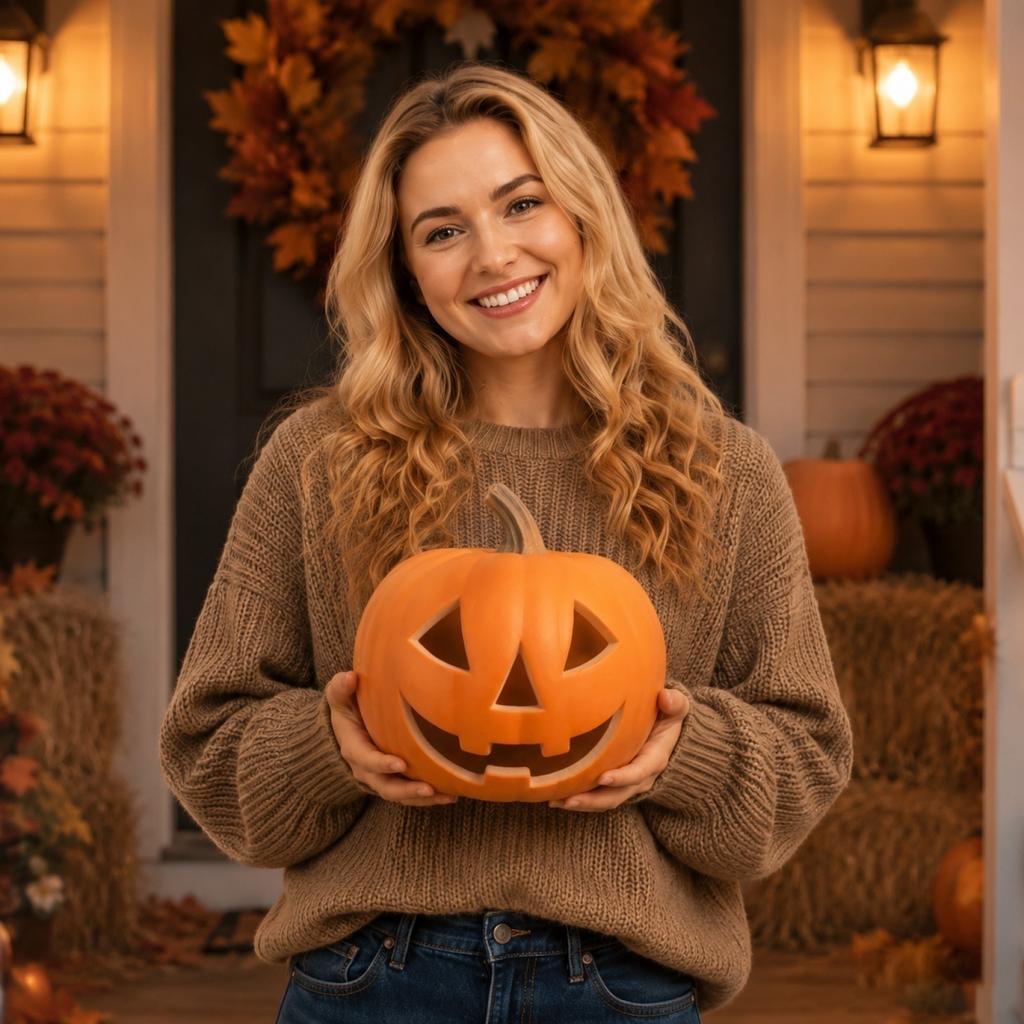 Halloween -o'- Pumpkin Cutout Decorations for Yard Porch Windowsill Table Party