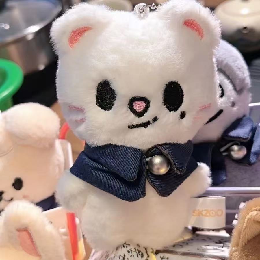 Chaveiros de Boneco de Pelúcia Academia de Magia Stray Kids Pingente de Figura Chaveiro Pingente Porta-Chaves Decoração de Bolsa