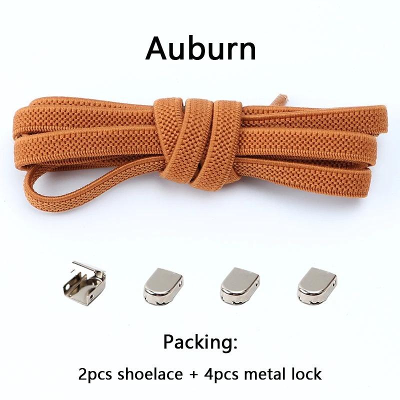 1 Pair Flat Shoe Laces For Sneakers Elastic Shoelaces Without Ties Press The Metal Lock Lazy Shoes Lace Rubber Band Accessories