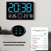 LED Digital Clock Auto Time Sync Large Display with 2 Alarm and Countdown Functions Temperature Display for Home Office