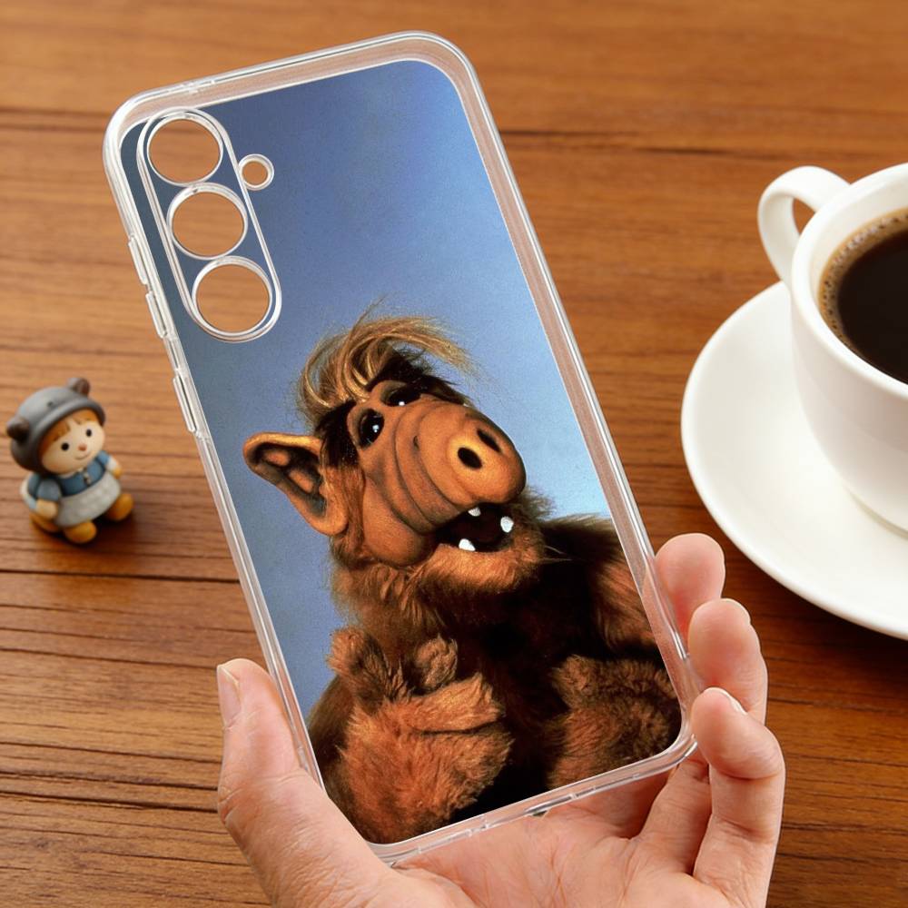 TV S-Series A-Alf Phone Case For Samsung S25,24,21,22,23,30,Ultra,20,Plus,Fe,Lite,Note Transparent Cover