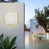 Minimalist Square Outdoor Sensor Wall Lamp
