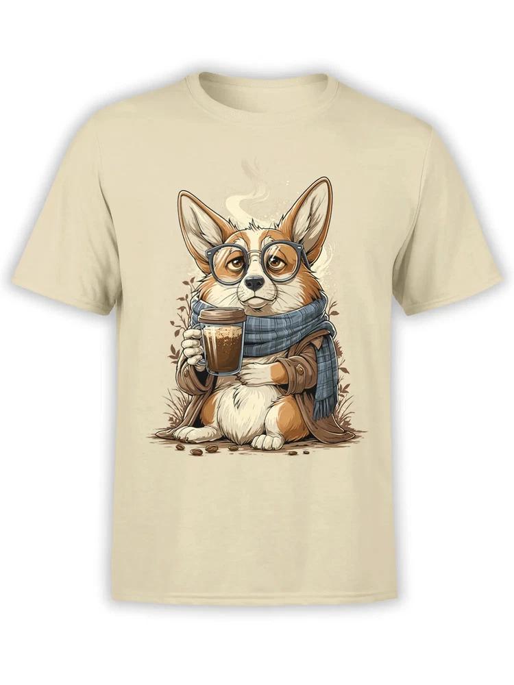 Latte Philosopher Corgi Tshirt Unisex S