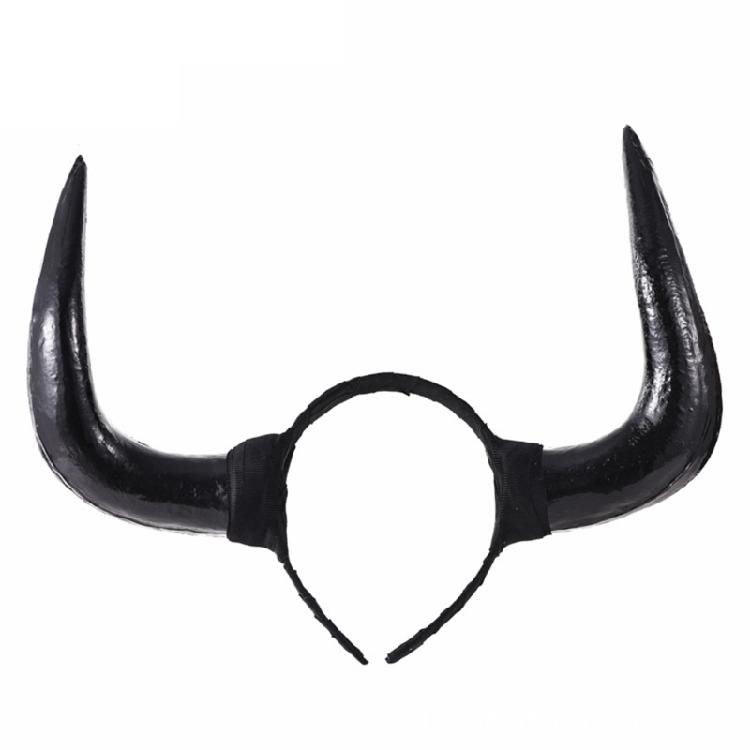 Gothic Horn Hair Hoop Ox Horn Headband Photo Props Halloween Party Headwear