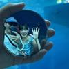 Miroir Convexe Argenté Mini Taille Miroir Convexe Selfie Miroir de Voyage Portable Photographie de Voyage