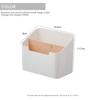 2PCS Organiser Bamboo Wooden Compartment Organiser Multi-functional Desktop Organiser Cosmetic Stationery Remote Control Storage