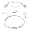 Polarized US 2-Prong Male to Female Extension Cord, Nema 1-15P to 1-15R Power Outlet Extension Cable 2m