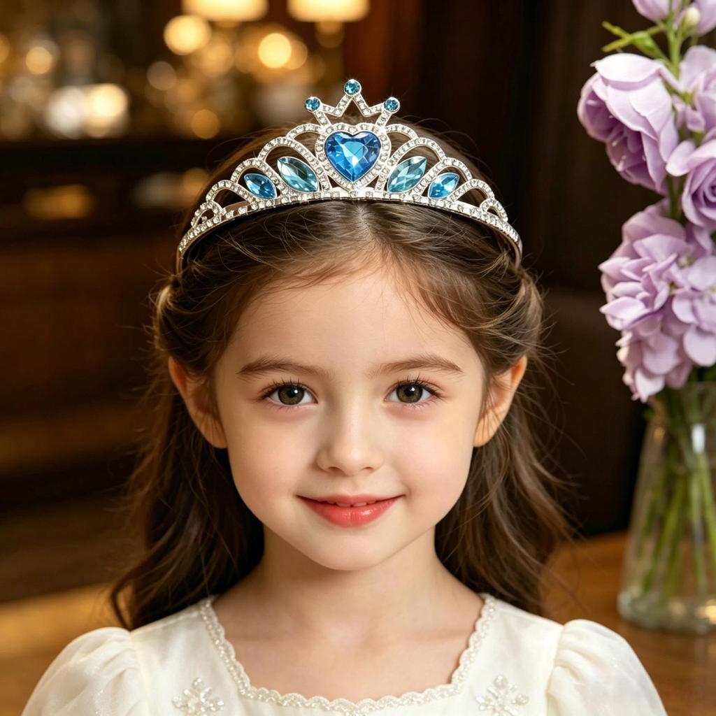 Princess Crown Headband for Girls - Hair Accessories for Little Babies, Ideal for Children's Day
