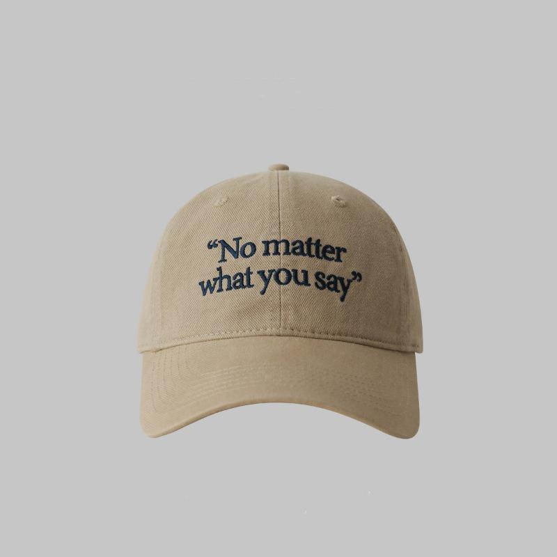 

English embroidered baseball cap women s versatile wide brim shows the face small cap couple trendy brand soft top hat men Adjustable