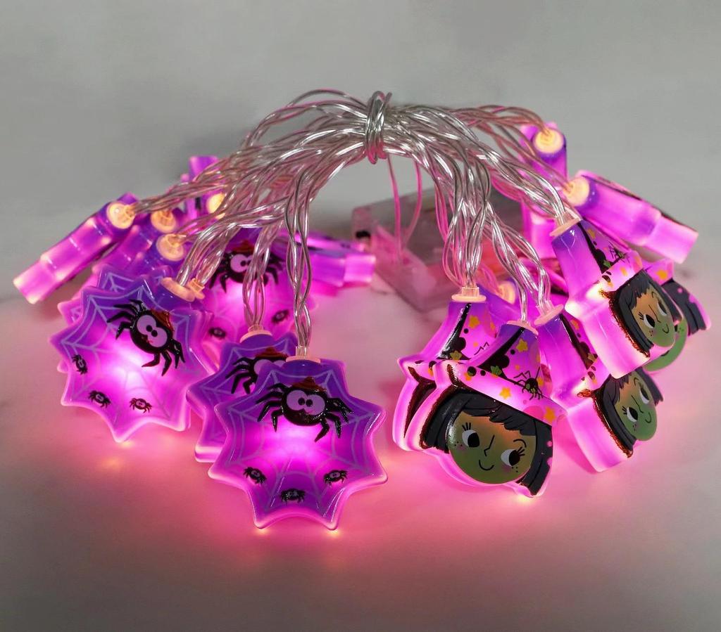 2025 Waterproof Outdoor LED Halloween String Lights for Courtyard Decoration and Atmosphere.