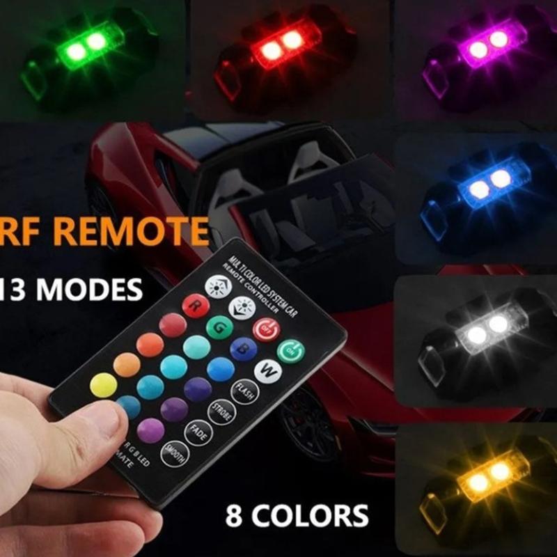 Remote Control LED Warning Lamp Rechargeable LED Strobe Light High Brightness Lamp for Enhanced Night Driving Safety